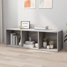 Bibliothèque/Meuble TV vidaXL Gris Sonoma 36x30x114 cm Matériau à base de bois - Gris - Voir 6
