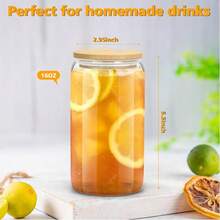 4pcs Personalized Juice Cups With Lids & Straws, Customizable For Halloween Party, Iced Coffee, Suitable For Travel, Storing Beverages, Juices, Smoothies, Also Great As Gifts For Weddings, Thanksgiving, Christmas, Halloween, All Seasons - Multicolor - View 7