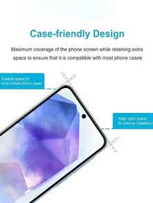 5pcs High Definition Tempered Glass Screen Protector Set For Samsung Galaxy Series, Bubble-Free Design, Supports Fingerprint Unlock, Compatible Models Include A17, A07, A16, A06, A26, A36, A56, A71, A50, A51, A52, A52s, A53, A54, A55, A32
