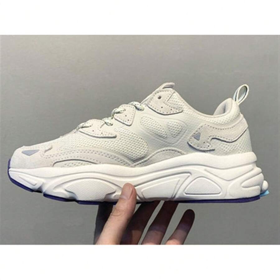 Couple Dad Retro Casual Sports Running Shoes - Milky White/tapioca Flour - View 1