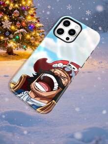 One Piece Gol D Roger Pattern Phone Case Shockproof Protective Case For Anime Fans Daily Use All-Over Print Mixed Color Phone Case For 17 PRO MAX/17 AIR/15 ProMax/16 PROMAX/Galaxy S22/S23/S24/S23 Plus/S24 Ultra/S25/A15/A33/A23, Halloween Design, 2D Flat Style, Vintage Collage, Floral Fashion, Cool Cute Aesthetic, UV Printing, Trendsetter For Fashion Enthusiasts - 混色 - 查看 6