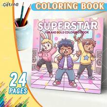 GDTME Sách tô màu thiếu nhi SUPERSTAR: Sách tô màu họa tiết đơn giản và nổi bật, phù hợp cho người lớn, sách vẽ dễ thương, món quà hoàn hảo cho Ngày Valentine, Giáng sinh, Halloween và sinh nhật - Tô màu phong cảnh ấm áp, giảm căng thẳng: Phù hợp cho những người bạn thích tô màu và mùa tựu trường (Tô màu không gian ấm áp) - SIÊU SAO - Xem 2