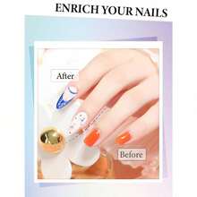 10 Pcs Nail Art Brushes Set, Nail Dotting Tools, French Tip Tool, Nail Art Deign Tools with Builder Gel Brush Polish Extension Brush Thin Liner Detail Painting Brushes, Nail Tech Supplies Kit - por defecto - Ver 7