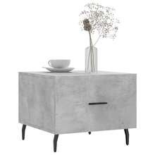 Tavolino da caffè vidaXL grigio cemento 50x50x40 cm in composito di legno - Grigio - Visualizzare 1