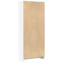 Bibliothèque vidaXL Blanche 60x24x143 cm Matériau à base de bois - Blanc - Voir 6