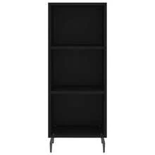 Buffet vidaXL Noir 34,5 x 32,5 x 90 cm Matériau à base de bois - Noir - Voir 4
