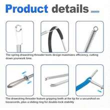 8PCS Drawstring Cord, Paired With 3 Drawstring Threader Tools, Reliable Drawstrings For Sweatpants, Suitable For Drawstrings Of Shorts, Pants, Jackets, Coats, And Hoodies - / - View 3