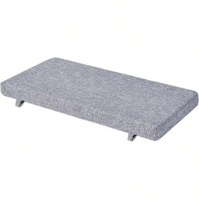 32 X 12 Inch Piano Bench Cushion For Indoor Shoe Storage With Ties Non Slip Picnic Bench Pad For Kitchen Dining Table Seat Ash Grey