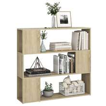 Libreria divisoria vidaXL in rovere Sonoma, 100x24x94 cm - Castano - Visualizzare 1