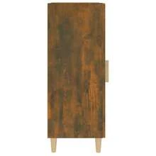 Credenza vidaXL in rovere affumicato 34,5x34x90 cm Materiale a base di legno - Castano - Visualizzare 6