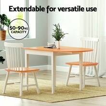1.1M Artiss Dining Table Extendable - Pine - View 4