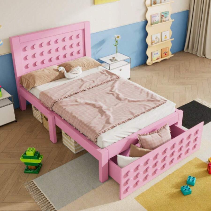 Bed Frames - Pink - View 1