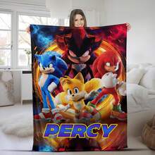 2025 Christmas,Soft And Warm Throw Blanket Soniced Game Blanket Fleece Winter Breathable Super Soft Throw Blanket For Bedding Couch Bedspreads Blanket For Bed,Blankets And Throws,Couch Bedspreads,Versatile For Sofa, Bed, Office, Camping,Perfect Gift For Halloween And Parties, Warm And Cozy All Season, Cute Blanket - 多色8 - 查看 1