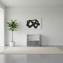 Ecommerc3 MOBLEKIT | Wooden Shelves For Storage And Decoration, Cube Or Rectangular Models With Door Or Drawer Options - 3-tier Bookshelf 60x30x60 cm White and Grey - View 7