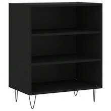 Buffet vidaXL Noir 57x35x70 cm Matériau à base de bois - Noir - Voir 3