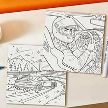 Sách tô màu xe drift anime dành cho người lớn và thanh thiếu niên, với các nhân vật đáng yêu và những cảnh tượng theo phong cách Nhật Bản dễ thương giúp bạn thư giãn (sách tô màu thoải mái và ấm cúng). Thích hợp làm quà tặng cho bạn bè, các cặp đôi và gia đình, cũng lý tưởng cho các bữa tiệc, Ngày Valentine, sinh nhật và các dịp khác. 24 trang, dụng cụ vẽ và học tập, sách tô màu. - Nhiều màu - Xem 9