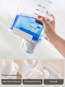 1pc Large Capacity Multi-Functional Storage Box, Suitable For Storing Laundry Powder, Detergent Beads, Etc. - Ideal For Kitchen, Pantry, Bathroom And Home Organization - Perfect Gift For Holidays, Laundry Storage And Organization - Transparent - View 2