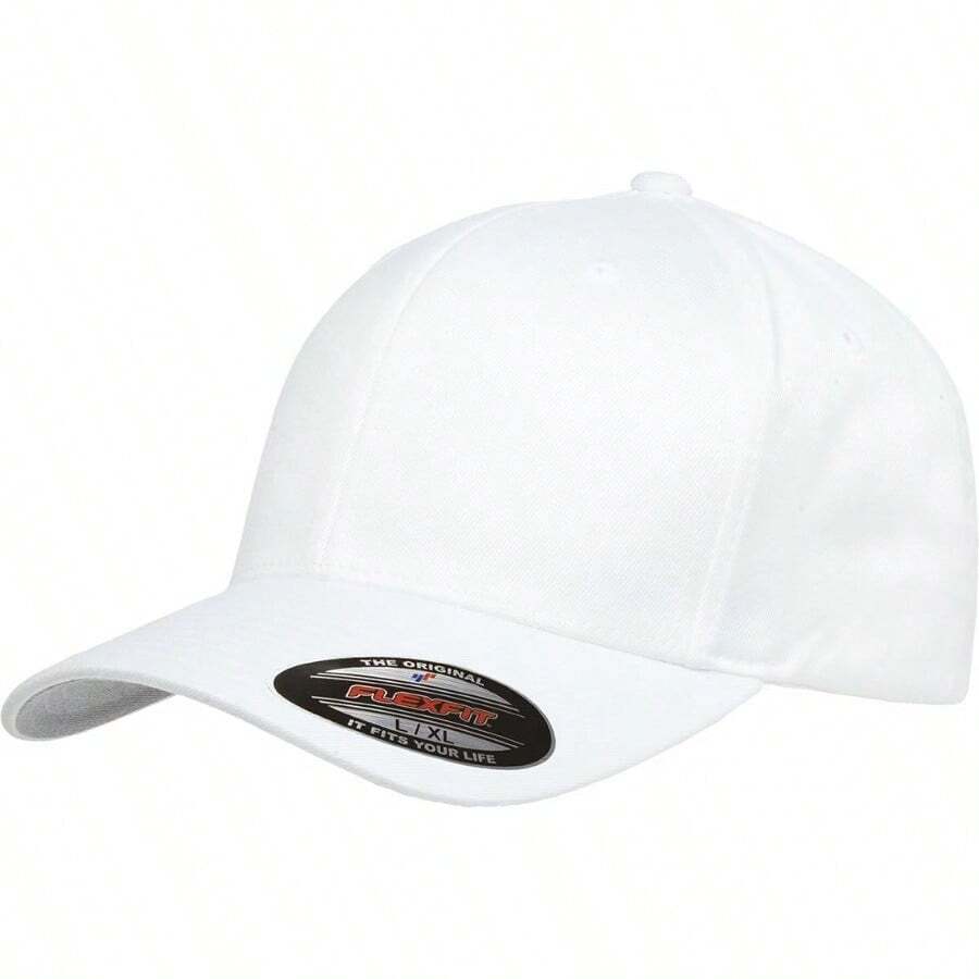 zxr Flexfit Gorra de béisbol atlética para Hombre Gorra para Hombre125 - blanco - Ver 1