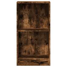vidaXL Bücherregal Räuchereiche 40x24x76 cm Holzwerkstoff - Braun - Übersicht 5