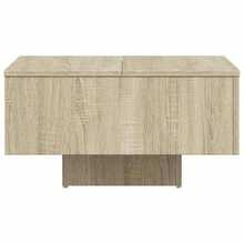 Tavolino da caffè vidaXL in rovere Sonoma, 60x60x31,5 cm, in legno composito. - Castano - Visualizzare 6