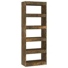 Étagère/séparateur de pièce vidaXL Chêne fumé 60 x 30 x 135 cm Matériau à base de bois - Tabac - Voir 4