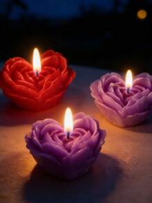 Heart-Shaped Rose Scented Candle, Valentine's Day/Birthday Gift Unique Shaped Scented Candle Scented Glass Jar Candle Soy Wax Scented Candle Lavender Scented Candle, Sunlight Catcher Dreamy Moon & Star Crystal Prism Pendant Colorful Rainbow Catcher Home Decor Crystal Pendant - Multicolor - View 5