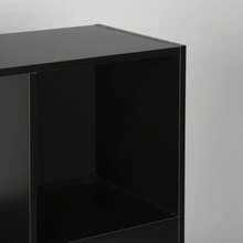 Ecommerc3 MOBLEKIT | Modular Wooden Shelves With Different Compartments And Door Options, Bookcases And Storage Furniture For Bedroom, Kitchen Or Entryway - Negro - 9 Comp | 91.2*29.7*91.2cm - View 5
