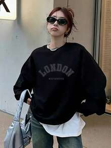 Women Sweatshirts - Black - View 1