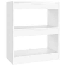 Libreria/divisorio per ambienti vidaXL, colore bianco, 60x30x72 cm. - Bianco - Visualizzare 4