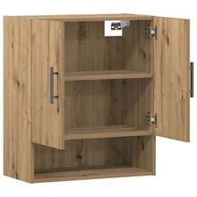 Armario de pared vidaXL, roble artesanal, 60x31x70 cm, material a base de madera. - Marrón - Ver 7