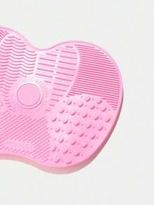 1 pieza Alfombrilla de silicona para limpiar brochas de maquillaje, soporte de secado con ventosa portátil para brochas, esponjas y borlas de maquillaje - Multicolor - Ver 7