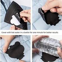 2pcs Puffer Down Jacket Patches, Self-Adhesive Nylon Fabric Repair Patch, Waterproof Round Oval Stick On Tape For Coat Clothing Tent Sleeping Bags Ski Pants Holes Repairing - Multicolor - View 9