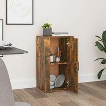 Credenza vidaXL in rovere affumicato 40x33x70 cm Materiale a base di legno - Castano - Visualizzare 6