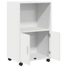 Carrello portautensili vidaXL, bianco, 55x40x91 cm, materiale a base di legno - Bianco - Visualizzare 7