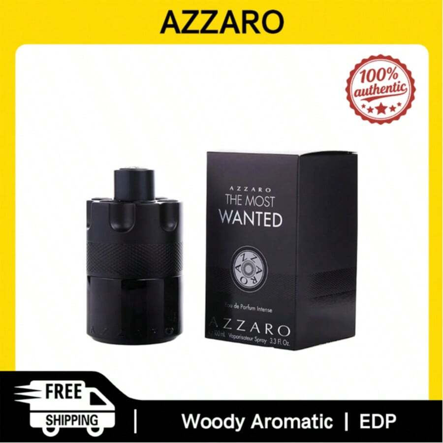 Azzaro The Most Wanted Men Eau De Parfum Intense Spray 100ml Woody Fragrance Men's Perfume Authentic Original Product Long-Lasting Scent - 木質香調 - 查看 1