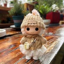 Quần áo búp bê , Bộ trang phục, Phù hợp với quần áo/phụ kiện búp bê 17cm, Tủ quần áo sưu tập búp bê. Túi và phụ kiện búp bê, Trang phục búp bê vải, Phù hợp với búp bê thế hệ 1/2/3, Bao gồm 6 món - Mũ, Khăn quàng cổ, Áo len, Váy, Túi xách, Giày dép, Quà sinh nhật/Ngày lễ - Nhiều màu - Xem 4
