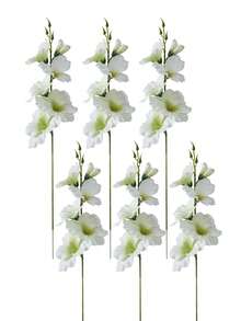 2pcs/6pcs 55cm Artificial Daffodil & Magnolia Silk Flowers, Suitable For Home, Living Room, Wedding, Dining Table Decor, Romantic Theme, Valentine's Day, Gift, Birthday, Graduation Ceremony - White - View 10