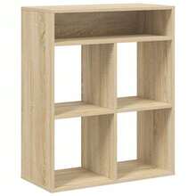 Bibliothèque vidaXL Chêne Sonoma 66x31x80 cm Matériau à base de bois - Tabac - Voir 3
