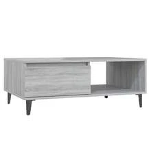 Tavolino da caffè vidaXL grigio Sonoma 90x60x35 cm Materiale a base di legno - Grigio - Visualizzare 5