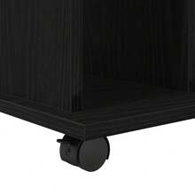 Armoire roulante vidaXL, aspect chêne noir, 60 x 45 x 55 cm, matériau à base de bois - Noir - Voir 9