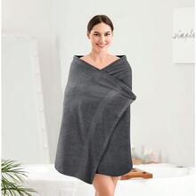 Utopia - Juego de 4 toallas de baño de alta calidad 27 x 54 pulgadas 100% algodon hilado en anillo de 600 g m² ligeras y altamente absorbentes perfectas para uso diario color gris - Gris - Ver 4