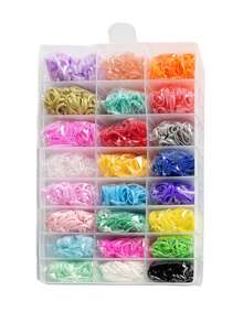 2000/2123pcs Colorful Hair Tie Braiding Tool Set, Includes Hair Clips, Hair Ties, Braiders, Combs, Storage Box, Suitable For Thin And Thick Hair, Women Home Dorm Dance Performance Y2K Style Hair Accessories, Claw Clips, Ponytail Holders