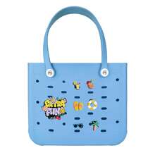 CSjihua XL/L/M EVA Waterproof All-Season Extra Large Size Large Capacity Breathable Dopamine Candy Color EVA Women's Tote Bag Beach Bag, Extra Large Size EVA Tote Bag, EVA Beach Bag, EVA Tote Bag, EVA Shoulder Bag, EVA Basket Bag, EVA Beach Bag - Lightweight And Durable Solid Color Open Design, Large Waterproof Washable Sturdy Open Tote Bag, Suitable For The Beach, Outdoor Swimming Pool, Gym, Shopping Mall, Picnic And Camping - Stylish Holiday Accessory, Beach Bag, Holiday, Leisure Outing, Holiday Gift. - 彩色 - 查看 27