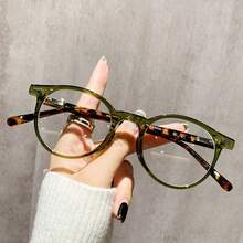 Lunettes optiques rondes en acétate de marque premium, faites à la main. Montures de lunettes optiques rétro pour hommes. Accessoires pour hommes. Accessoires de lunettes transparentes - Multicolore - Voir 2