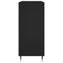 Mueble para discos vidaXL negro, 84,5 x 38 x 89 cm, material a base de madera. - Negro - Ver 5