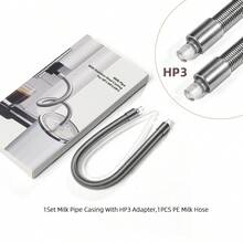 Milk Pipe Milk Tube Compatible With Jura Coffee Machine Maker Connect Milk Container Cooler Coffee Milk Casing Hose With Adapter - Silver - View 12