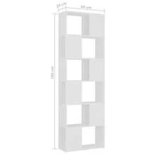 étagère de séparation vidaXL blanche 60x24x186 cm - Blanc - Voir 7