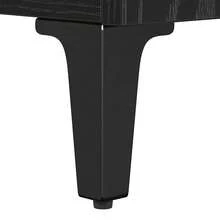 Aparador vidaXL com gavetas, acabamento em carvalho preto, 60 x 35 x 70 cm - Preto - Ver 11