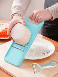 1pc/2pcs Grater,Plastics Multifunctional Slicer,Vegetable Slicer,Fruit And Vegetable Peeler,Radish Slicer,Potato Slicer,Apple Peeler,Vegetable Slicer,Vegetable And Fruit Cutter,Peeler,Vegetable Cutting Tools,Kitchen Supplies,Used For Peeling And Shredding Vegetables,Fruits,Potatoes,Carrots,Cheese, Apples,Pears,Very Suitable For Making Salads,Fruits