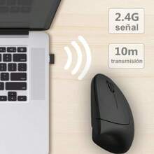 Mouse óptico inalambrico ergonómico de alta precisión. MS057 - Multicolor - Ver 3